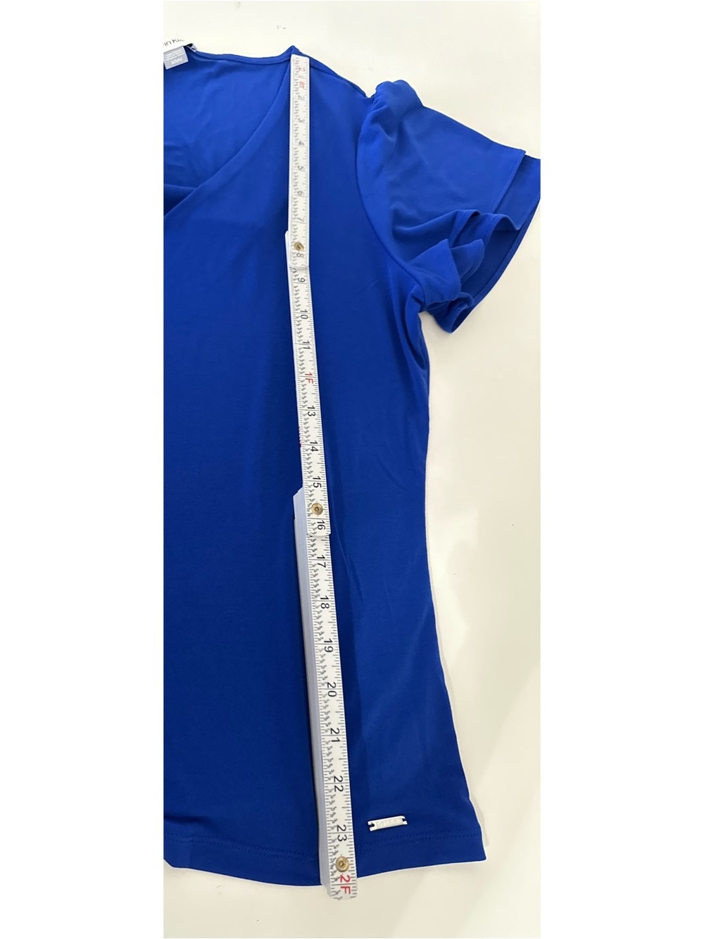 Calvin Klein Casual Short Sleeves V-Neck Top - Picture 9 of 11